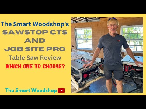 Видео: Демонстрация SawStop CTS и Job Site Pro от Smart Woodshop