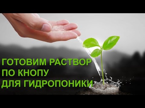 Видео: Готовим раствор по Кнопу для гидропоники