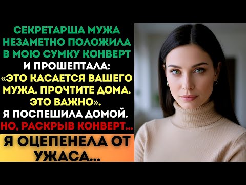 Видео: Секретарша мужа сунула конверт в мою сумку… но его содержимое шокировало меня