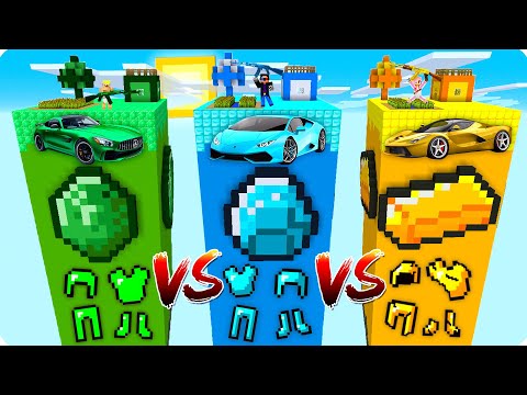 Видео: 💎ИЗУМРУДНЫЙ ЧАНК ПРОТИВ АЛМАЗНЫЙ ПРОТИВ ЗОЛОТОЙ В МАЙНКРАФТ ТРОЛЛИНГ MINECRAFT ШЕДИ ЛЕСКА И НУБИК