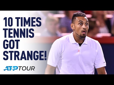 Видео: 10 странных моментов в теннисе! | ТОП-10 | ATP