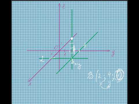 Видео: построение точки в пространстве