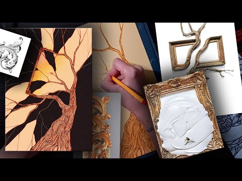 Видео: Дерево. Рама. графика с Дашей Мельник