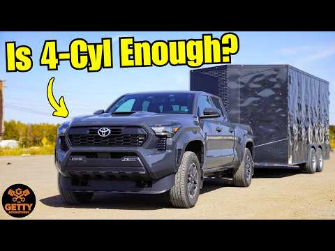 Видео: Toyota Tacoma 2.4L I-Force 4-Cyl Turbo Буксировка ТЯЖЕЛОГО (5300 фунтов) прицепа | Справится ли о...