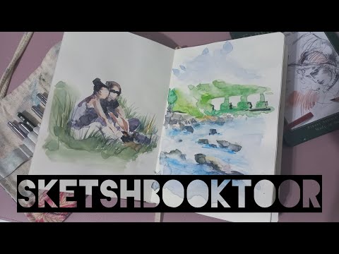 Видео: Обзор скетчбука: Atr Dairy Graphics про путешествие и переезд #sketchbooktour