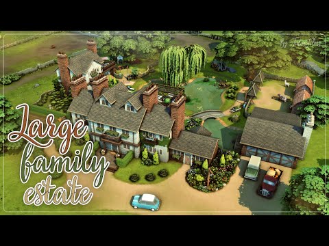 Видео: Большое Родовое Поместье🐮🍆│Строительство│Large Family Estate│SpeedBuild│NO CC [The Sims 4]