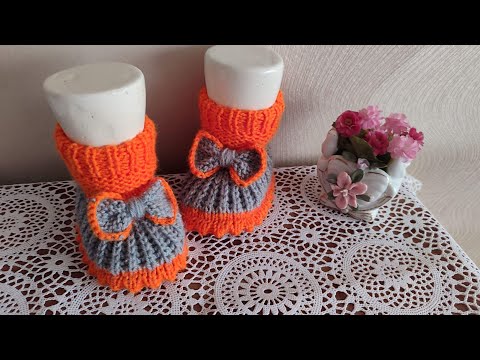 Видео: Красивые пинеточки с бантиком