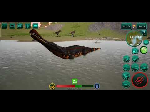 Видео: SARCOSUCHUS | The Cursed Dinosaur Isle |Игра за Саркозуха и встреча с косерами карнотаврами