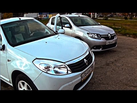 Видео: Есть отличия? Рено Сандеро 1 против Renault Sandero 2 на ходу! Отзыв владельца, сравнение