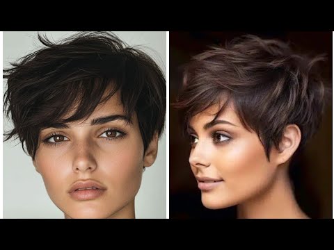 Видео: Последние 40 изображений коротких стрижек для женщин и удлиненного боба-пикси