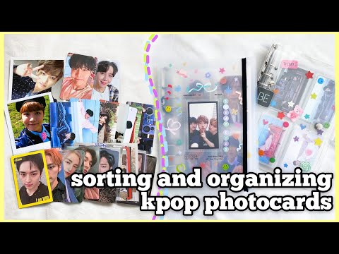 Видео: организация фотокарт и декор биндера | sorting and organizing kpop photocards 2021