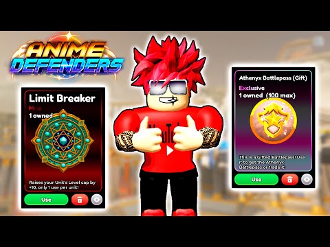 Видео: ПОЛУЧИЛ НОВЫЙ LIMIT BREAKER и ATHENYX BATTLEPASS в ANIME DEFENDERS ROBLOX