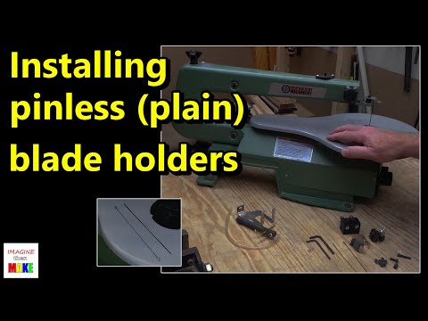 Видео: 116. Установка бесштифтовых держателей пильного полотна в мой 16-дюймовый лобзик