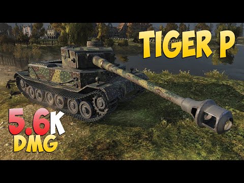 Видео: Tiger P - 6 Kills 5.6K DMG - Квадратный! - Мир Танков