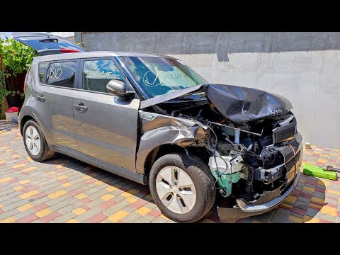 Видео: Kia Soul EV.   Повреждения.   Разборка,  дефектовка.