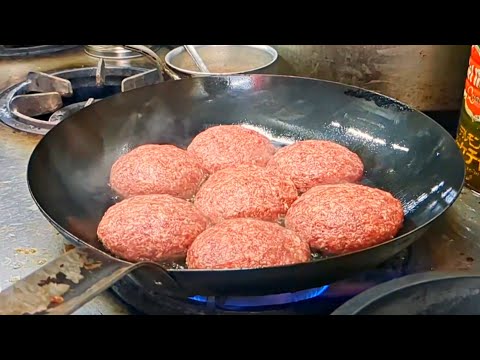 Видео: 550 штук в день! Магазин в Асакусе, где гамбургеры продолжают продаваться великолепно!
