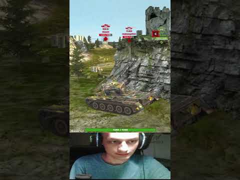 Видео: Не умел играть, но за 10 секунд научился в Мир Танков Блиц. - Приколы Фейлы Баги Tanks Blitz Реакция