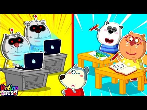 Видео: О Нет, Друзья Вулфу Стали Роботами! | Истории О Возвращении В Школу И Многое Другое | Wolfoo Russian