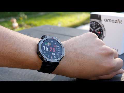 Видео: ОБЗОР ЧАСОВ AMAZFIT T-REX 3 с замерами пульса и др тестами