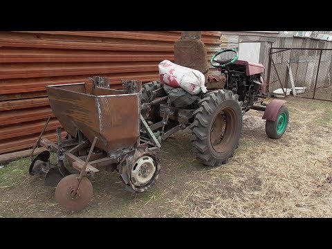 Видео: Самодельная 2-х Рядная КАРТОФЕЛЕСАЖАЛКА для Трактора за 5 ДНЕЙ !