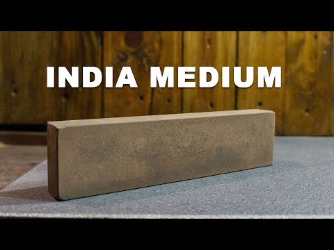 Видео: India Medium. Як довести інструмент до гостроти на камені  середньої грітності?