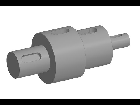 Видео: КОМПАС-3D. 4 варианта как создать шпоночный паз на валу. Пособие для самых маленьких.