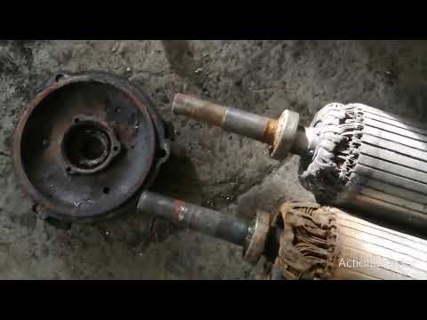 Видео: Сборка электродвигателя с фазным ротором из двух электродвигателей.