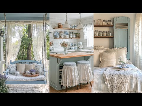 Видео: ВНУТРИ МАЛЕНЬКОГО ФРАНЦУЗСКОГО ЗАГОРОДНОГО ДОМИКА 🦋 Уютные синие уголки, наполненные изяществом ш...