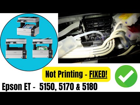 Видео: Как исправить ошибку Epson ET 5150, 5170 и 5180, когда принтер не печатает чёрные пустые страницы