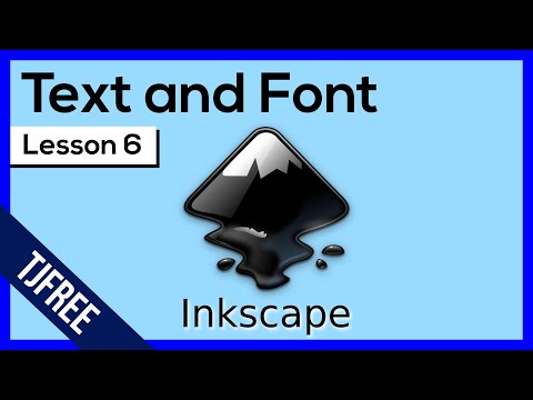 Видео: Урок 6 по Inkscape — Текст и шрифты