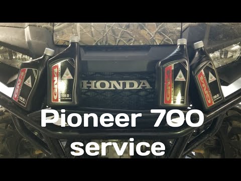 Видео: Замена масла Хонда Пионер 700. #honda #hondapioneer #сделай сам