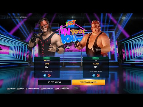 Видео: Игра реслинг WWE 2K23 бой Kane (Кан) vs Vader (Вайдер)