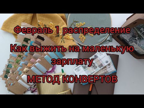 Видео: Как выжить на маленькую зарплату/Распределение Февраль 1/МЕТОД КОНВЕРТОВ/Жизнь в провинции Урала