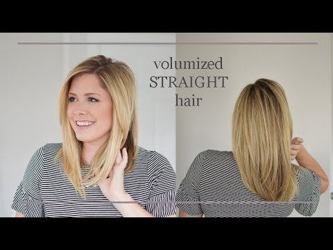 Видео: Как выпрямить волосы утюжком, чтобы придать им ОБЪЁМ! Здесь нет прямых волос, ребята.