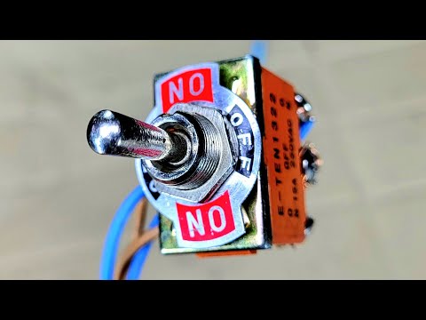 Видео: Кнопка Реверса из Тумблера  E-TEN1322 6 pin ON–OFF–ON