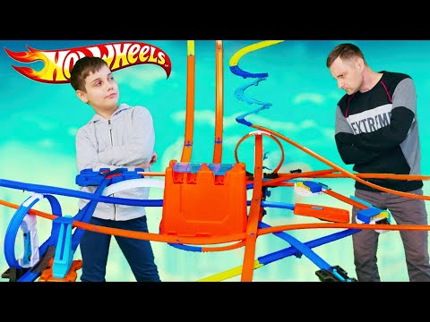Видео: ЭДИК ПРОТИВ ПАПЫ! Чья трасса Хот Вилс  круче Hot Weels Challenge