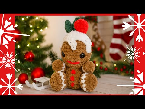 Видео: Как связать пряничного человечка крючком | Вам захочется сделать дюжину! Пошаговое руководство по...