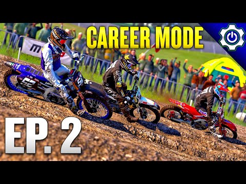 Видео: БЕЗУМНАЯ БИТВА за мою первую победу! — MXGP 2021, режим карьеры, эпизод 2