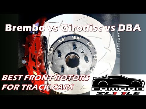 Видео: Битва тормозов: Camaro ZL1 Rotor Showdown с участием DBA, Girodisc и Brembo OEM