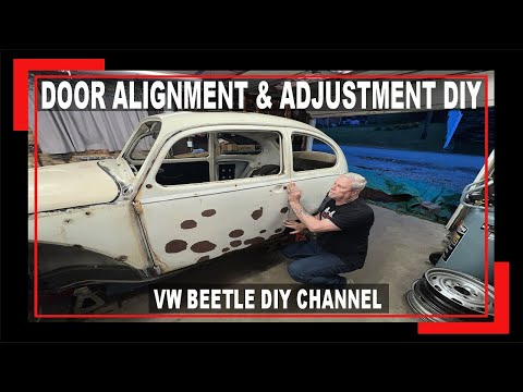 Видео: Выравнивание и регулировка дверей VW Beetle — КАК отрегулировать двери Beetle, чтобы они совпали ...