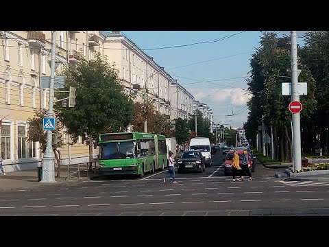 Видео: Автобус №1 (Витебск).  Ольгово - Речной порт.