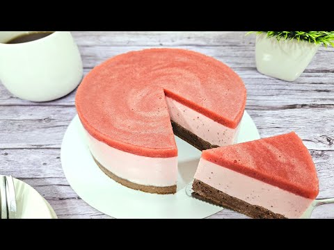 Видео: ВСЕГО 82 ККАЛ! Низкокалорийный Шоколадно - Клубничный желейный ПП торт