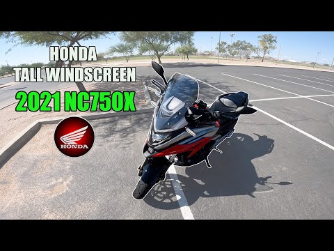 Видео: Honda NC750X 2021 года — обновление высокого ветрового стекла