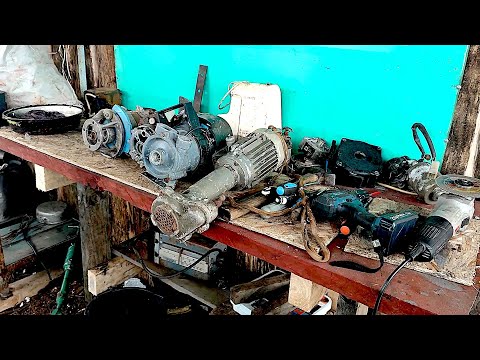 Видео: Работа кипит! Разобрал движки, насосы, стартеры и другое!