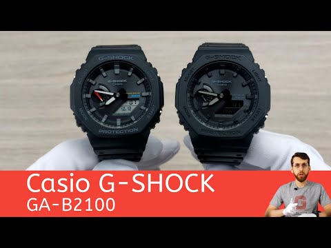 Видео: Чёрные октагоны / Casio GA-B2100-1A и Casio GA-B2100-1A1