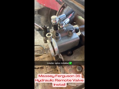 Видео: Установка внешнего гидравлического регулирующего клапана на Massey Ferguson 35