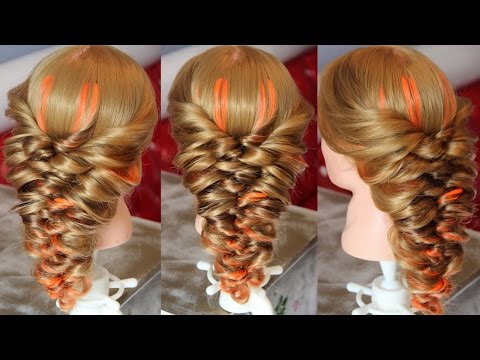 Видео: Греческая коса на резинках | Авторские причёски | Лена Роговая | Hairstyles by REM | Copyright ©