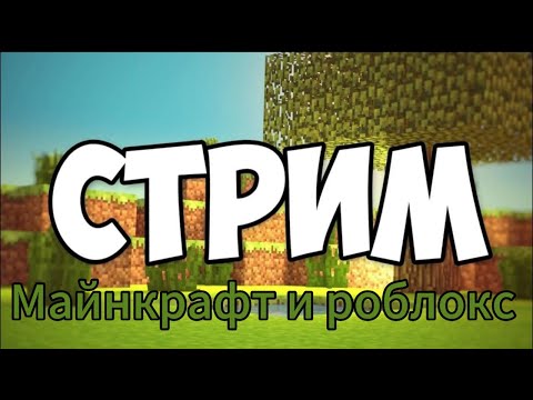 Видео: играем в майнкрафт и роблокс !