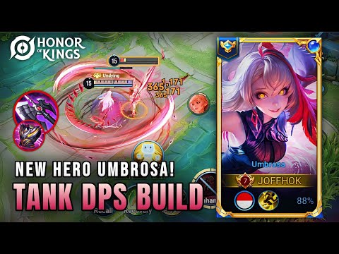 Видео: Обязательно попробуйте сборку танка Umbrosa DPS! Безумный урон + выносливость в игре | Honor of K...
