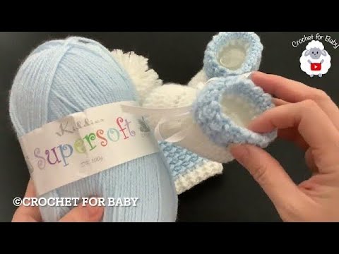 Видео: Детские пинетки | Детская обувь с манжетами для мальчиков и девочек. СУПЕРПРОСТОЙ УЗОР ДЛЯ ВЯЗАНИ...